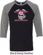 Bikers Against Breast Cancer Mens Raglan Shirt