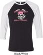 Bikers Against Breast Cancer Mens Raglan Shirt