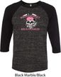 Bikers Against Breast Cancer Mens Raglan Shirt