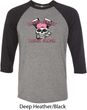 Bikers Against Breast Cancer Mens Raglan Shirt