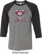 Bikers Against Breast Cancer Mens Raglan Shirt