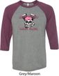 Bikers Against Breast Cancer Mens Raglan Shirt