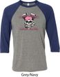 Bikers Against Breast Cancer Mens Raglan Shirt