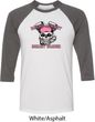 Bikers Against Breast Cancer Mens Raglan Shirt