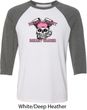 Bikers Against Breast Cancer Mens Raglan Shirt