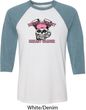 Bikers Against Breast Cancer Mens Raglan Shirt