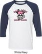 Bikers Against Breast Cancer Mens Raglan Shirt