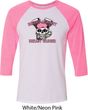 Bikers Against Breast Cancer Mens Raglan Shirt
