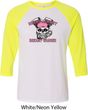 Bikers Against Breast Cancer Mens Raglan Shirt