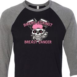 Bikers Against Breast Cancer Mens Raglan Shirt Bikers Against Breast Cancer Mens Raglan Shirt