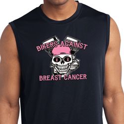 Bikers Against Breast Cancer Mens Sleeveless Moisture Wicking Shirt Bikers Against Breast Cancer Mens Sleeveless Moisture Wicking Shirt