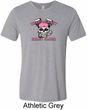 Bikers Against Breast Cancer Mens Tri Blend Crewneck Shirt