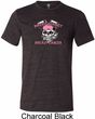 Bikers Against Breast Cancer Mens Tri Blend Crewneck Shirt