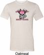 Bikers Against Breast Cancer Mens Tri Blend Crewneck Shirt