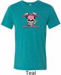 Bikers Against Breast Cancer Mens Tri Blend Crewneck Shirt