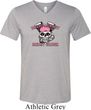 Bikers Against Breast Cancer Mens Tri Blend V-neck Shirt