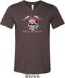 Bikers Against Breast Cancer Mens Tri Blend V-neck Shirt