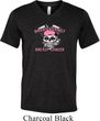 Bikers Against Breast Cancer Mens Tri Blend V-neck Shirt