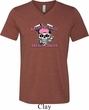 Bikers Against Breast Cancer Mens Tri Blend V-neck Shirt