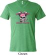 Bikers Against Breast Cancer Mens Tri Blend V-neck Shirt