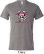 Bikers Against Breast Cancer Mens Tri Blend V-neck Shirt