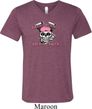 Bikers Against Breast Cancer Mens Tri Blend V-neck Shirt