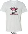 Bikers Against Breast Cancer Mens Tri Blend V-neck Shirt