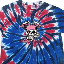 Bikers Against Breast Cancer Patriotic Tie Dye Shirt Bikers Against Breast Cancer Patriotic Tie Dye Shirt