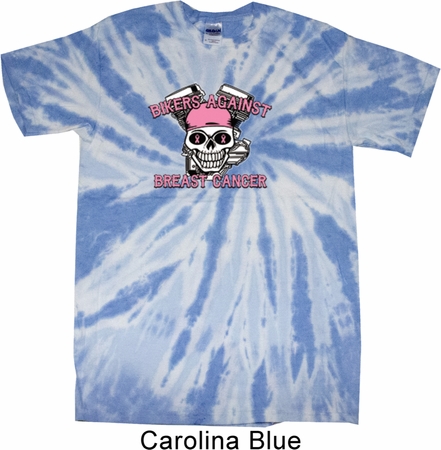 Bikers Against Breast Cancer Twist Tie Dye Shirt