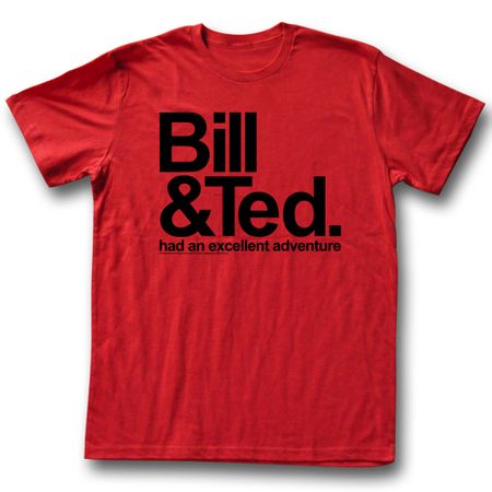 Bill And Ted Shirt BNT Red Tee T-Shirt