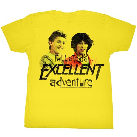 Bill And Ted Shirt Dudes Yellow Tee T-Shirt