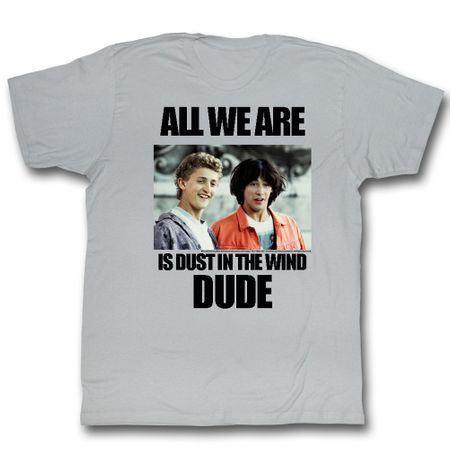 Bill And Ted Shirt Dustin T. Wind Grey Heather Tee T-Shirt
