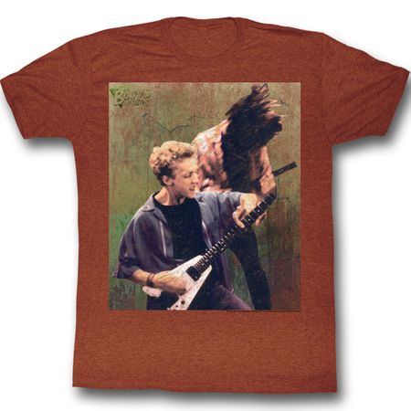 Bill And Ted Shirt Rockin Stallyns Heather Clay Tee T-Shirt