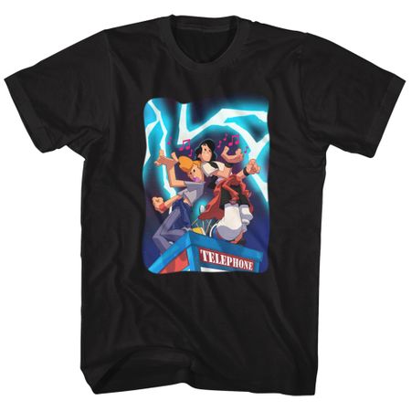 Bill And Ted Shirt Telephone Tunes Black T-Shirt