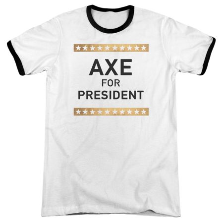 Billions Axe For President White Ringer Shirt