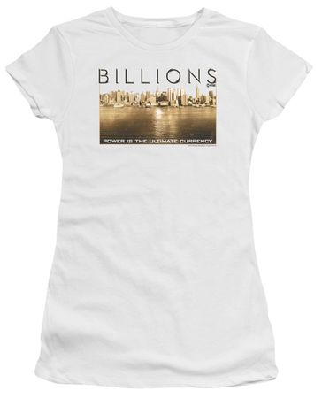 Billions Juniors Shirt Golden City White T-Shirt