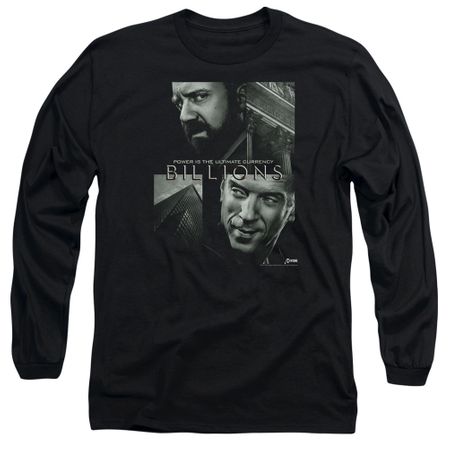 Billions Long Sleeve Shirt Currency Poster Black Tee T-Shirt