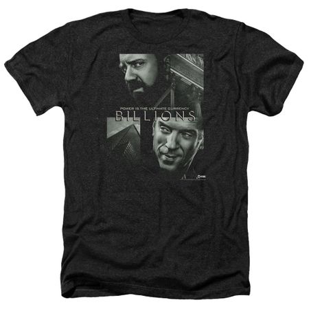 Billions Shirt Currency Poster Heather Black T-Shirt