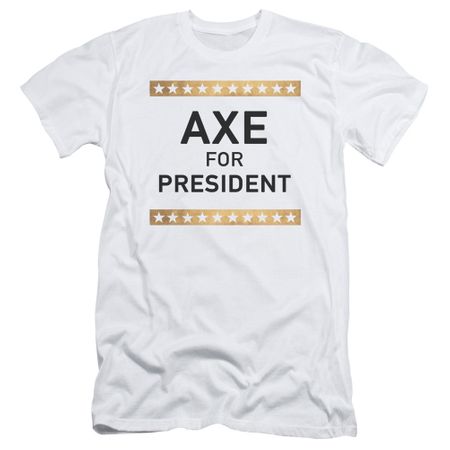 Billions Slim Fit Shirt Axe For President White T-Shirt