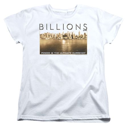 Billions Womens Shirt Golden City White T-Shirt