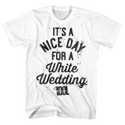 Billy Idol Shirt A Nice Day For a White Wedding White T-Shirt