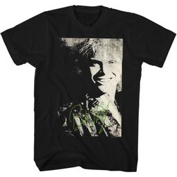 Billy Idol Shirt Autograph Black Tee T-Shirt