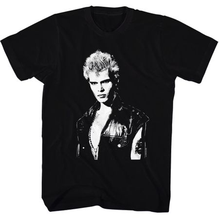 Billy Idol Shirt Portrait Black T-Shirt