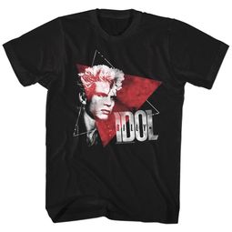 Billy Idol Shirt Triangle Black T-Shirt