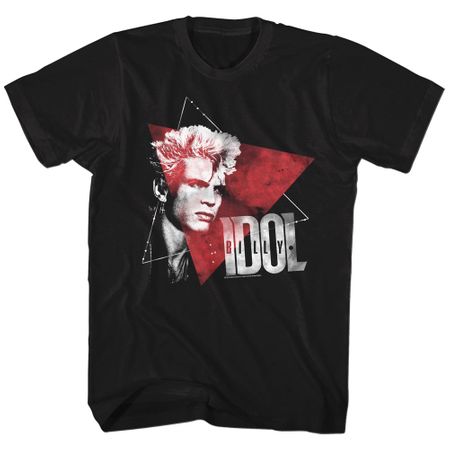 Billy Idol Shirt Triangle Black T-Shirt