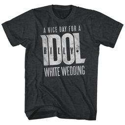 Billy Idol Shirt White Wedding Black Heather T-Shirt