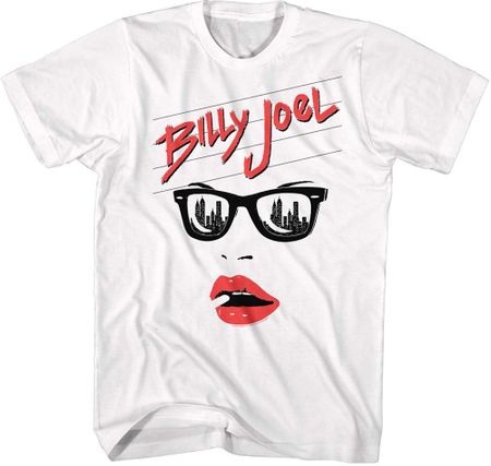 Billy Joel LIPS Classic Rock T-shirt - White
