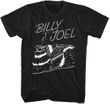 Billy Joel SEA Piano Classic Rock T-shirt - Black