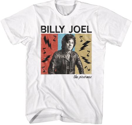 Billy Joel Piano Man Classic Rock T-shirt - White