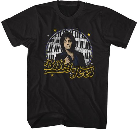 Billy Joel STARS Classic Rock T-shirt - Black
